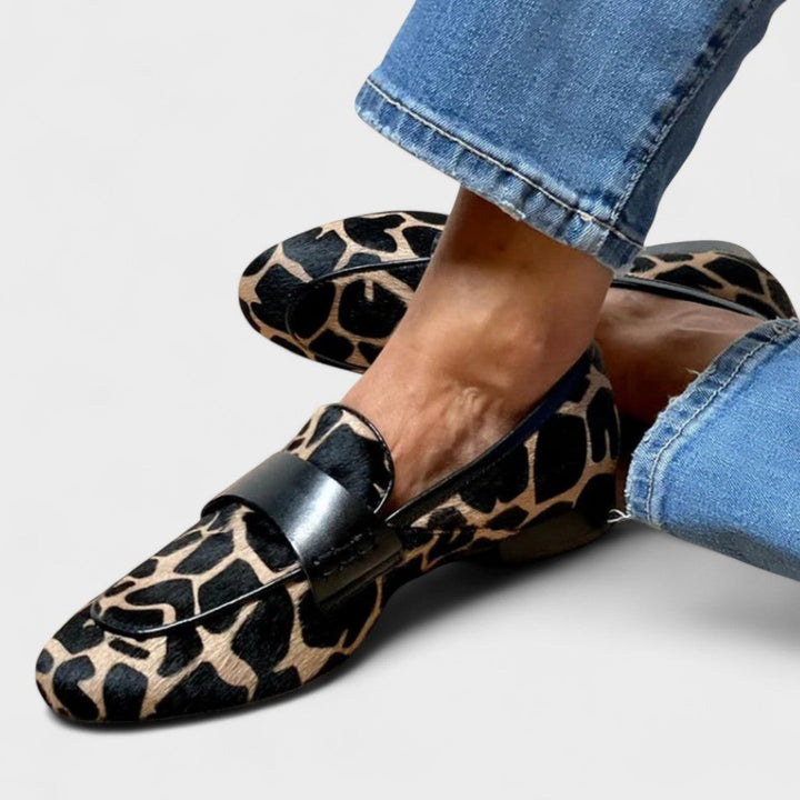 ANNETTE - Loafer med dyreprint