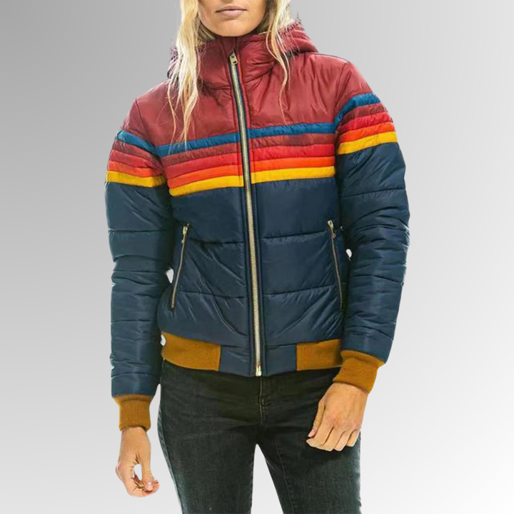 Emma - Farverig Vinterjakke