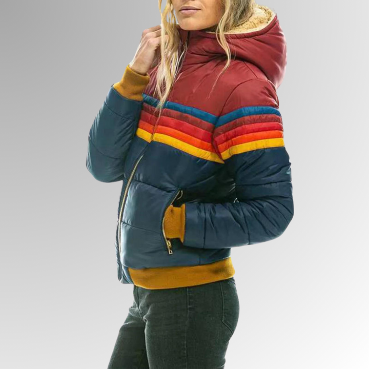 Emma - Farverig Vinterjakke