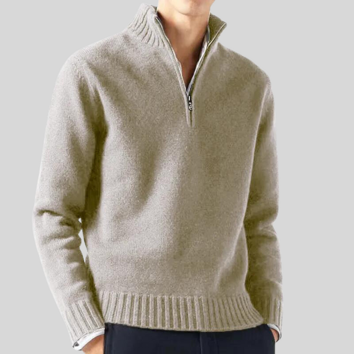 Andreas - Luksuriøs halv-zip sweater