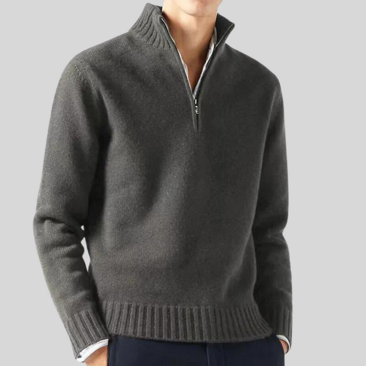 Andreas - Luksuriøs halv-zip sweater