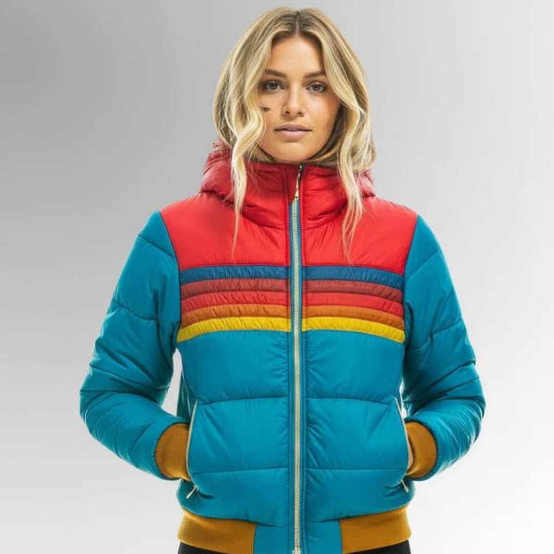 Emma - Farverig Vinterjakke