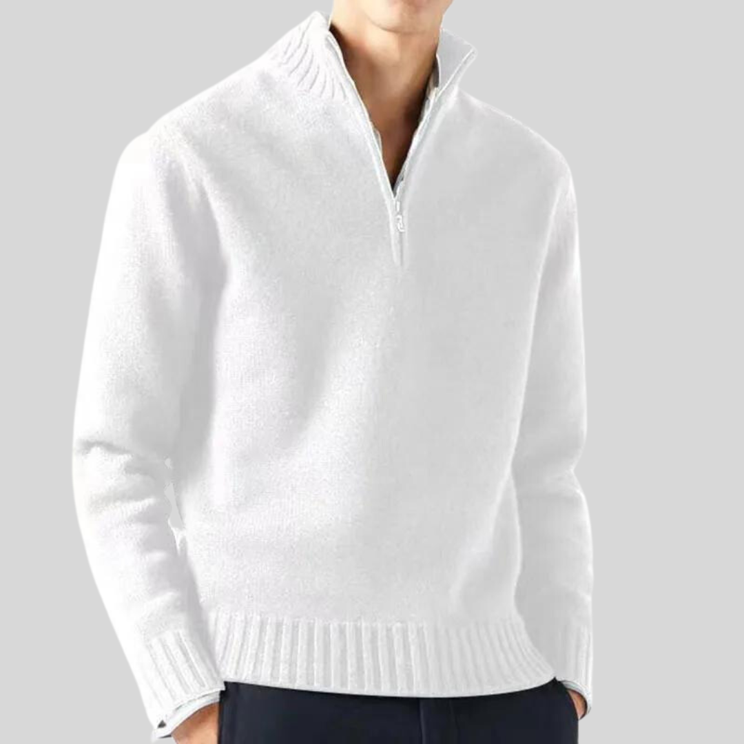 Andreas - Luksuriøs halv-zip sweater