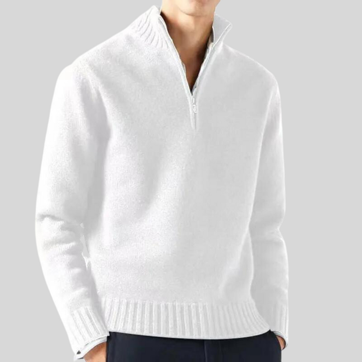 Andreas - Luksuriøs halv-zip sweater
