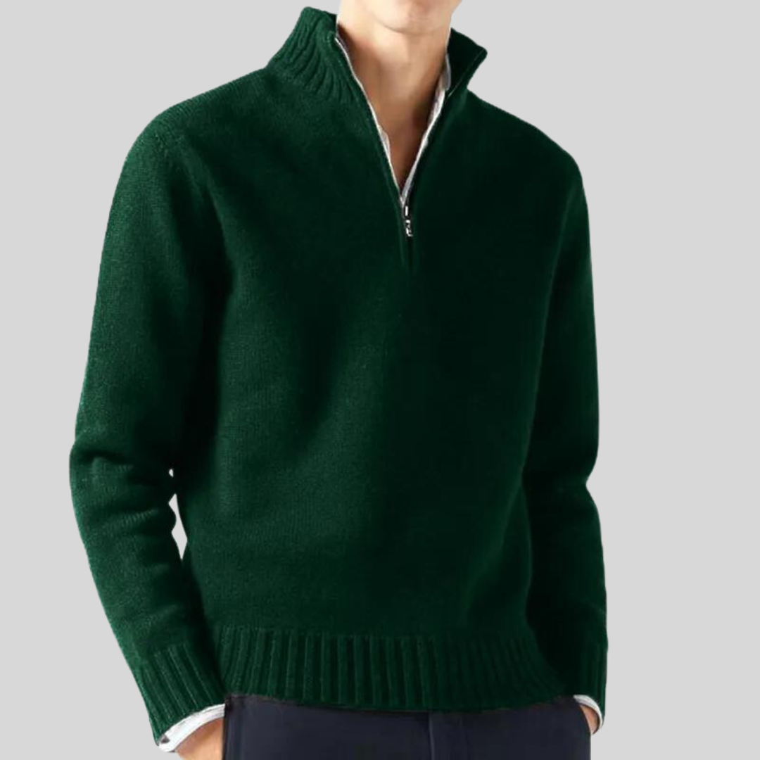 Andreas - Luksuriøs halv-zip sweater