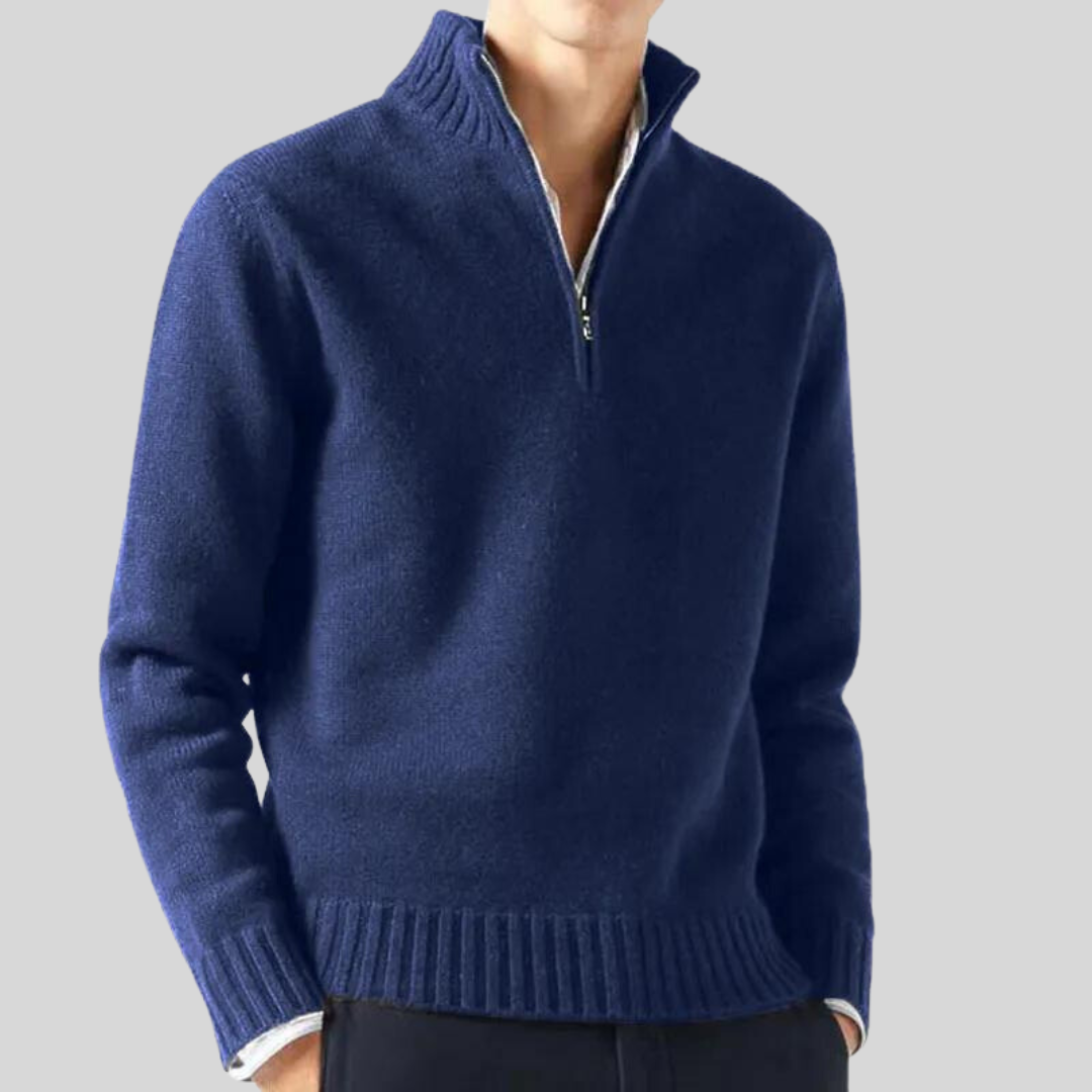 Andreas - Luksuriøs halv-zip sweater