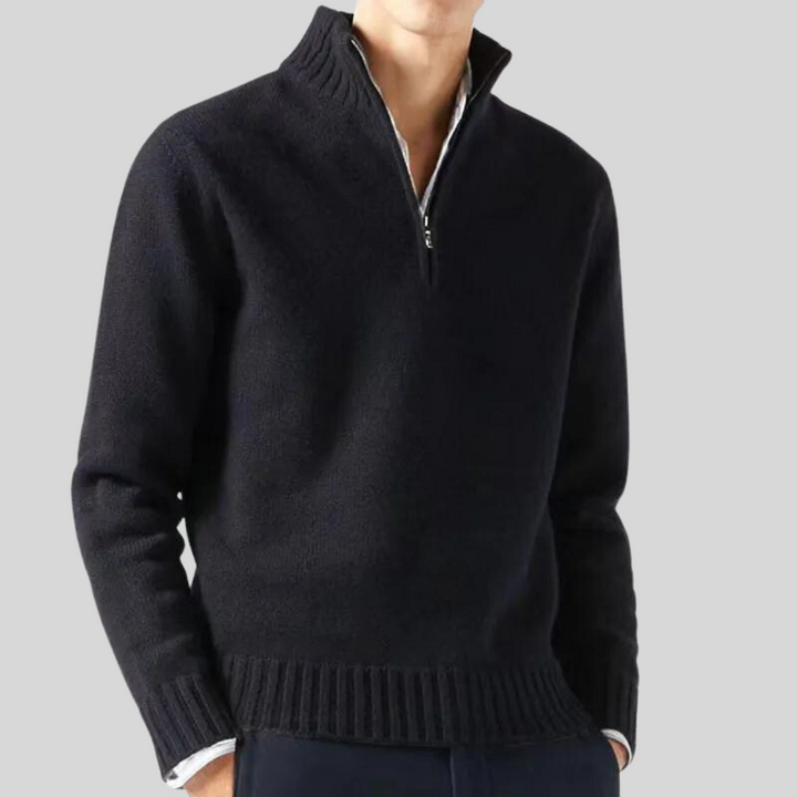 Andreas - Luksuriøs halv-zip sweater