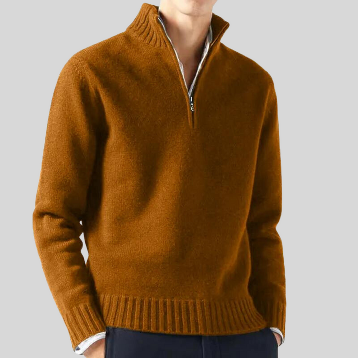 Andreas - Luksuriøs halv-zip sweater