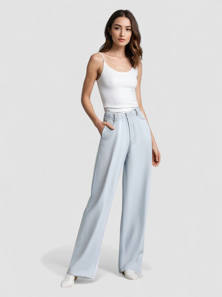Udsvingende Jeans Blå Gletsjer