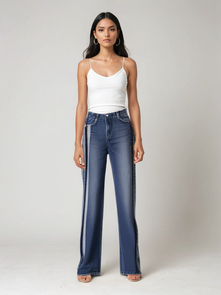 Saphira – Jeans med udvidede sider