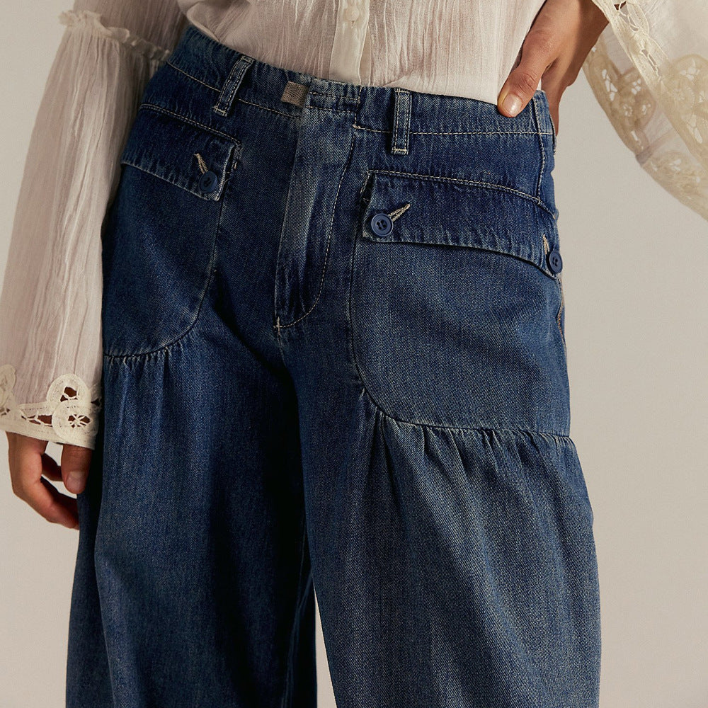 Freja – Boheme jeans med brede ben