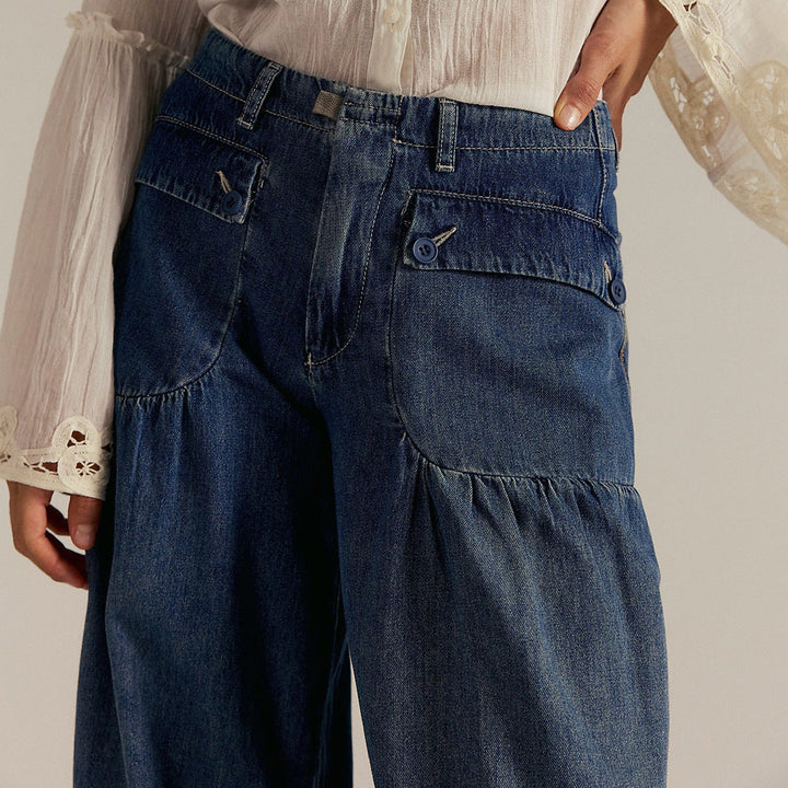 Freja – Boheme jeans med brede ben