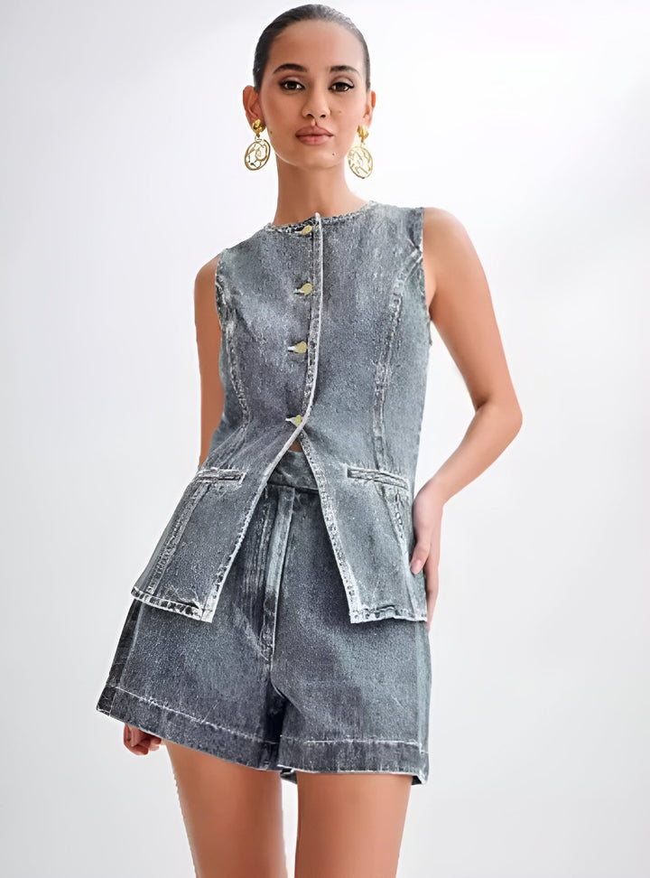 SARA – Trendy denim-sæt