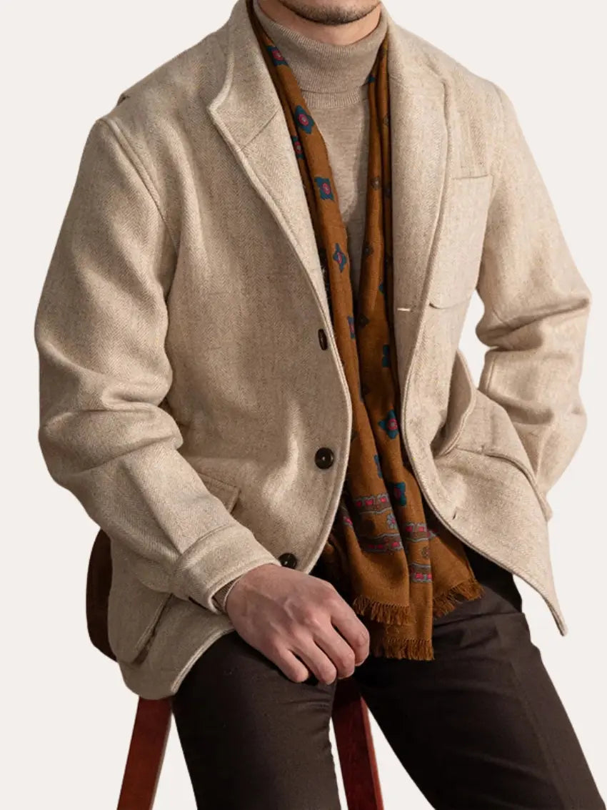Louis - Uldjakke Beige
