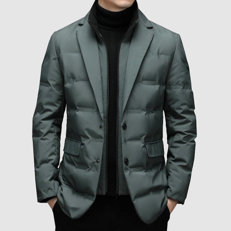 Magnus - Herre Dynejakke-Blazer Med Knaplukning