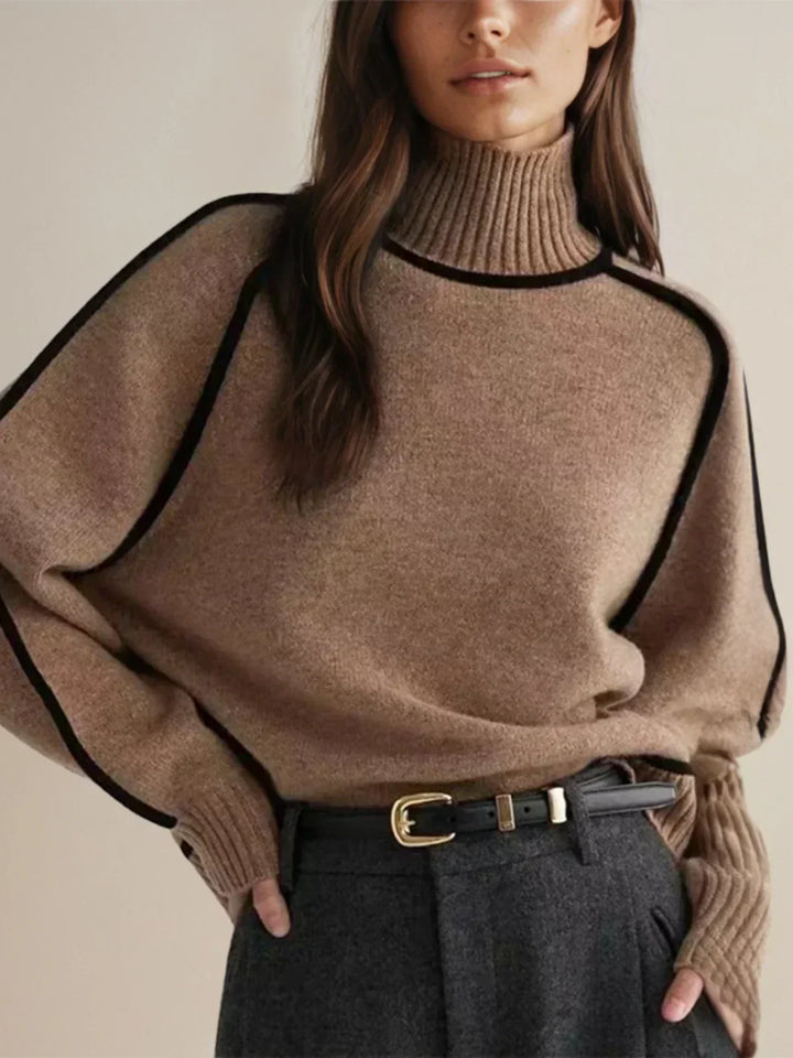 Clara – Elegant Rullekrave Sweater