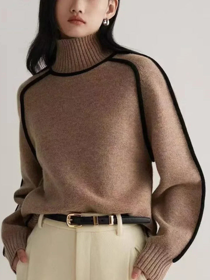 Clara – Elegant Rullekrave Sweater