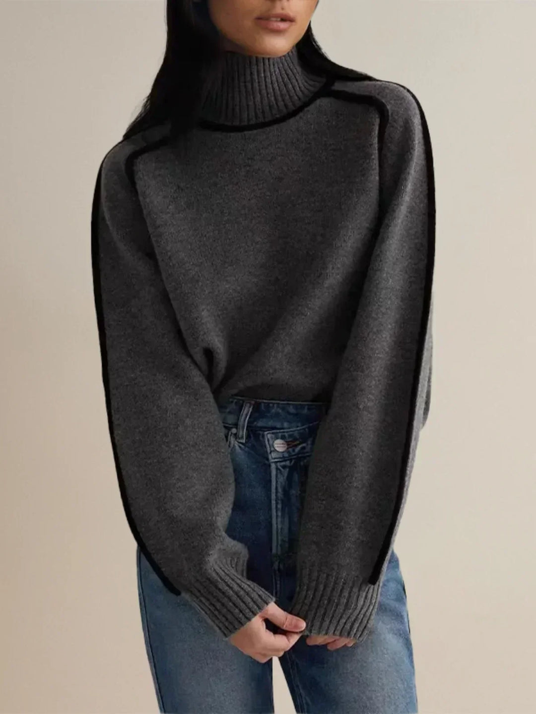 Clara – Elegant Rullekrave Sweater