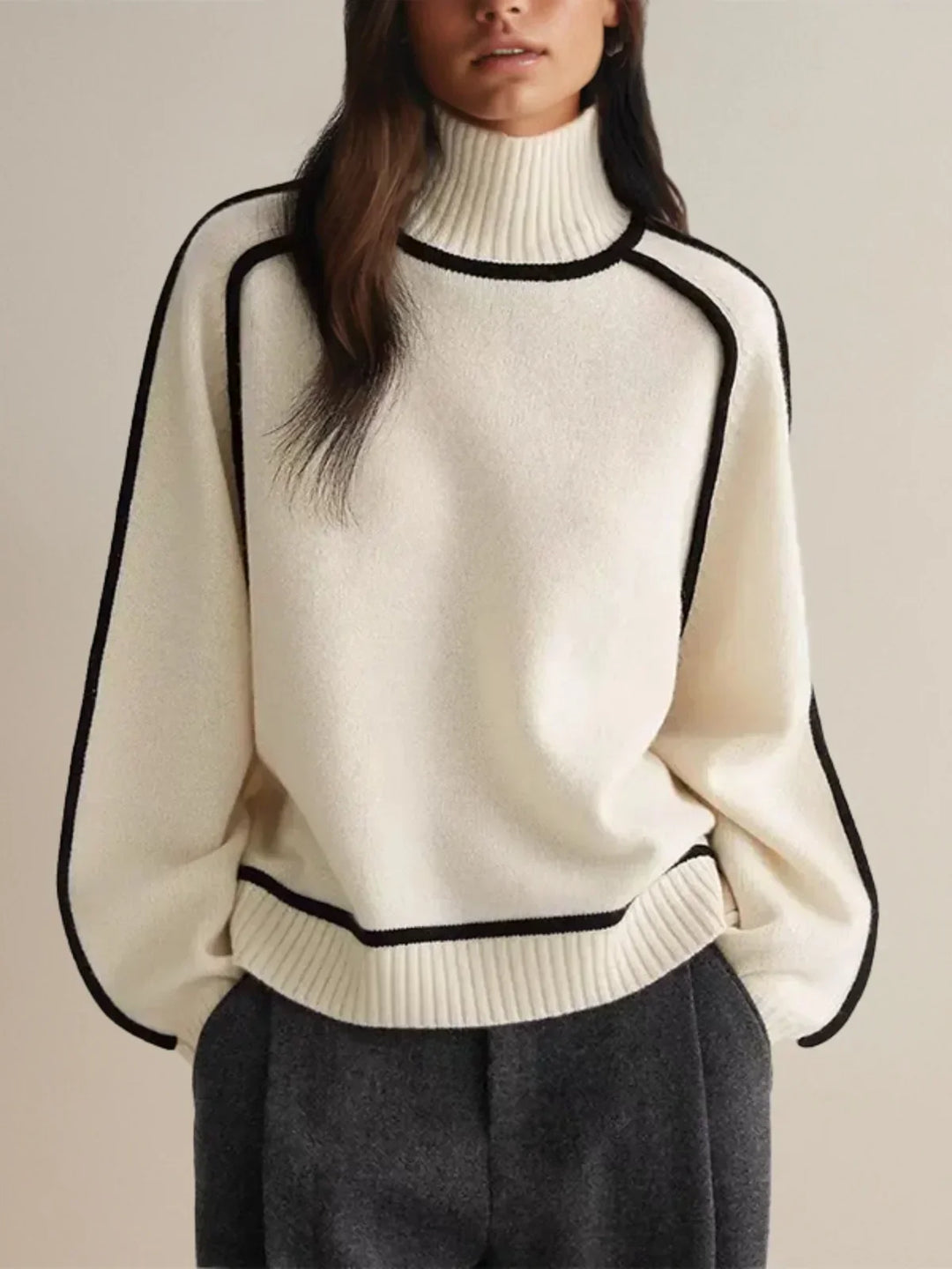 Clara – Elegant Rullekrave Sweater