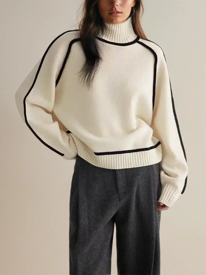 Clara – Elegant Rullekrave Sweater