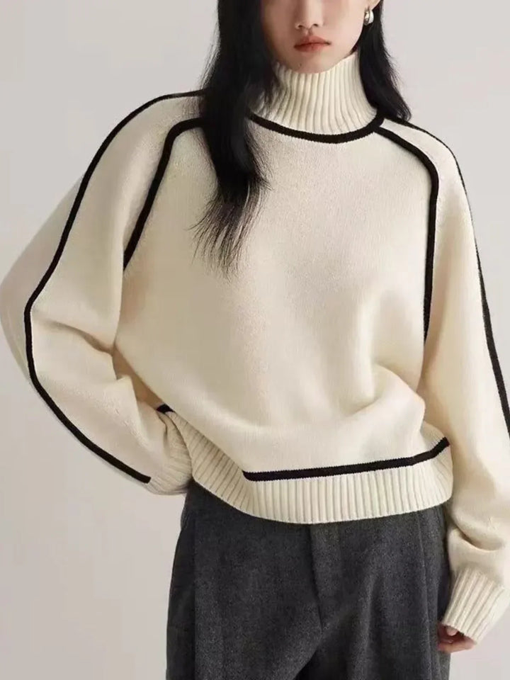 Clara – Elegant Rullekrave Sweater