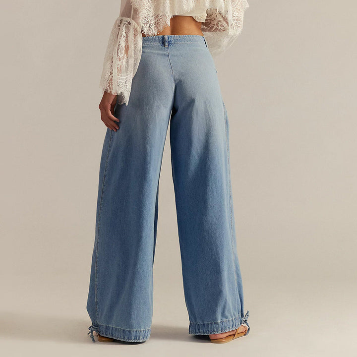 Freja – Boheme jeans med brede ben