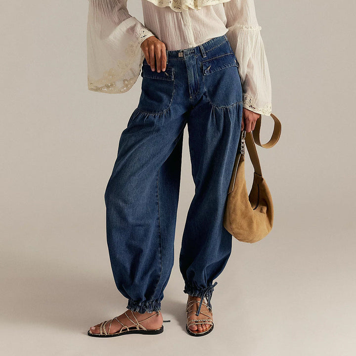 Freja – Boheme jeans med brede ben