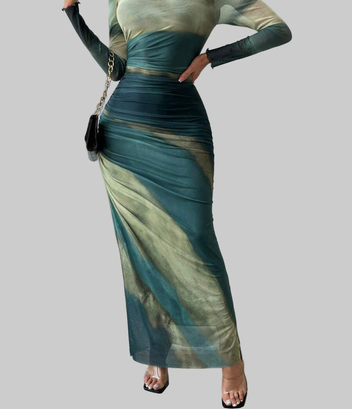 Anna - Elegant Print Kjole