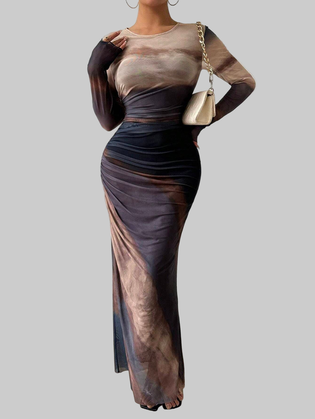 Anna - Elegant Print Kjole