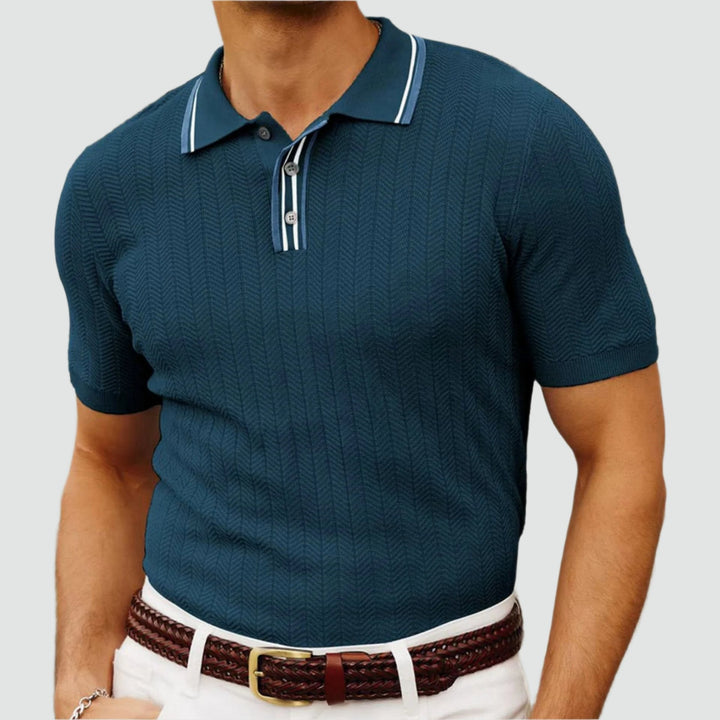 Nicolai – Højkvalitets Strikket Poloshirt