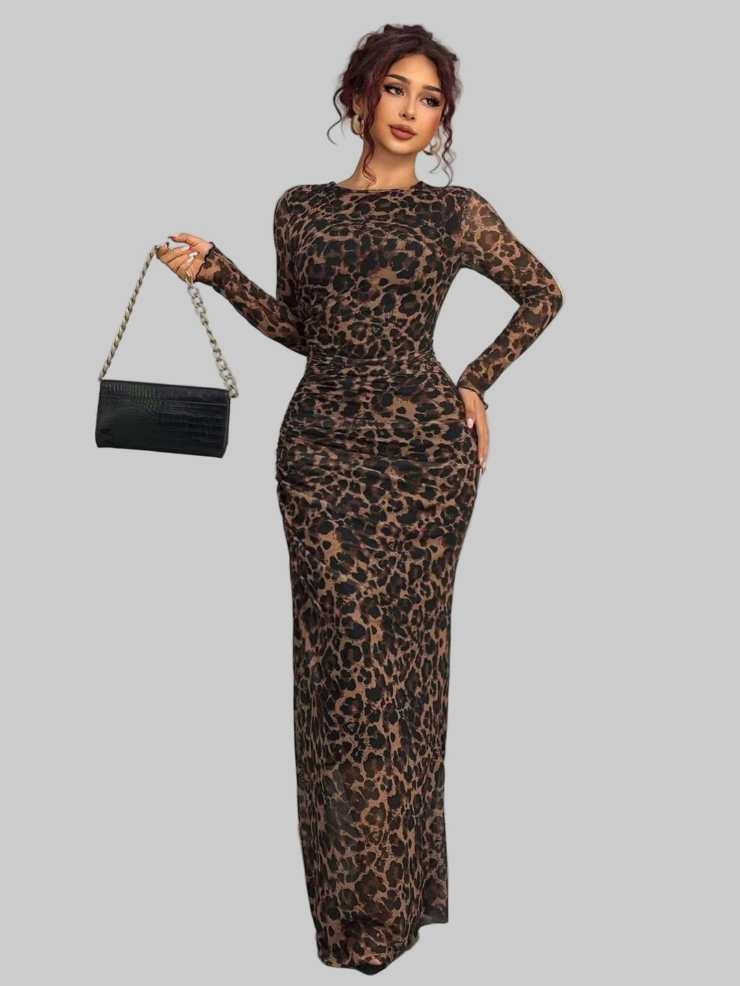 Anna - Elegant Print Kjole