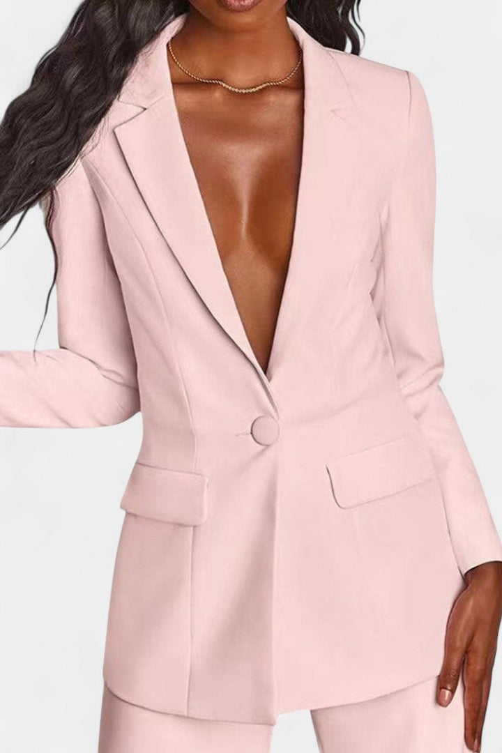 Marnie – Elegant sæt med skræddersyet blazer og wide-leg bukser