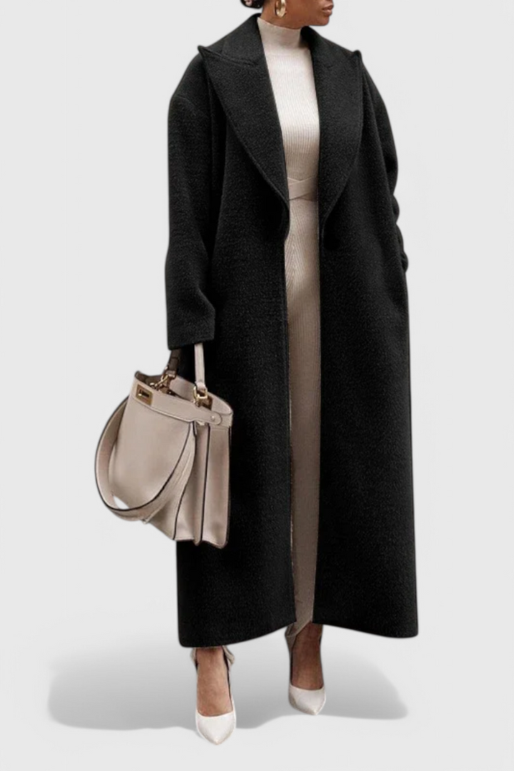 Chloe - Abrigo Elegant Struktureret Lang Kåbe