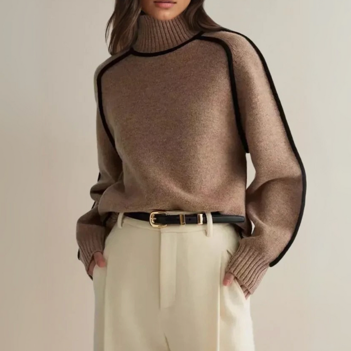 Clara – Elegant Rullekrave Sweater