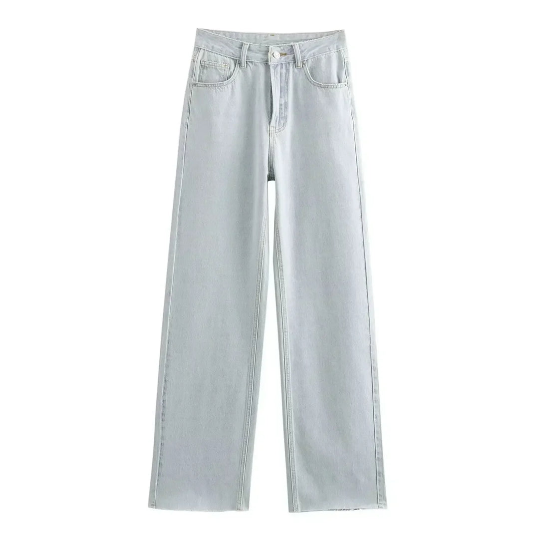 Udsvingende Jeans Blå Gletsjer
