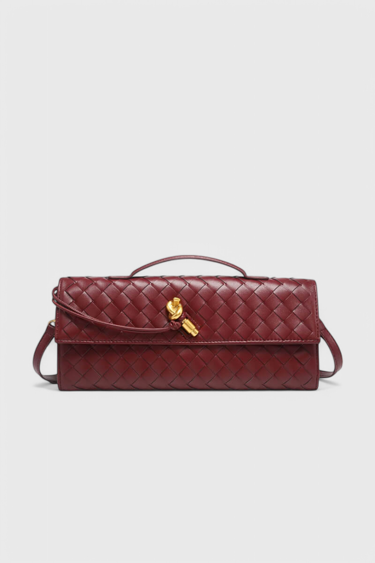 Melanie - Clutch med Guld Knude Detalje