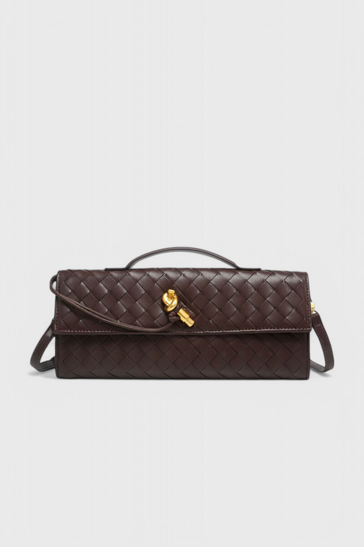 Melanie - Clutch med Guld Knude Detalje