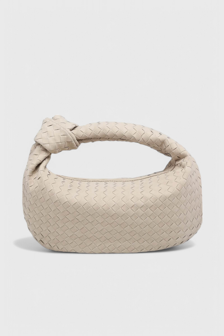 Lila - Medium Håndtaske Vævning med Knude Detalje