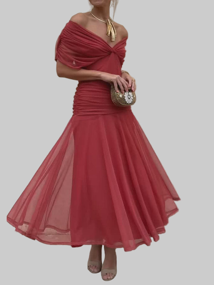 Ida – Elegant chiffonkjole