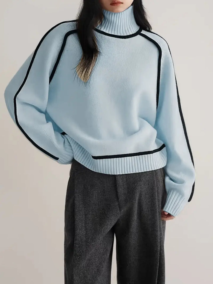 Clara – Elegant Rullekrave Sweater