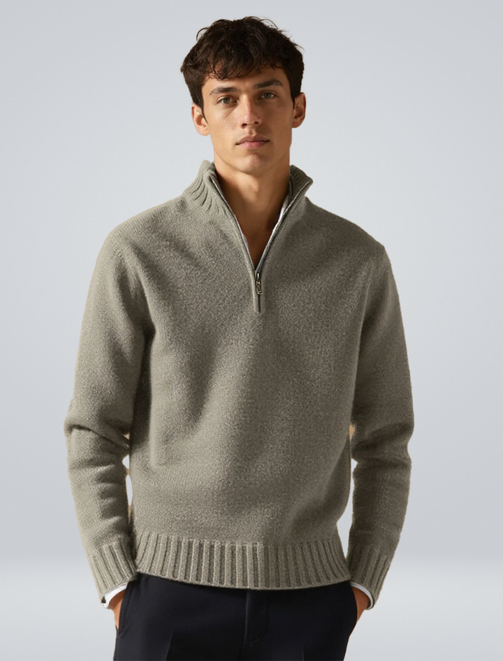 Andreas - Luksuriøs halv-zip sweater