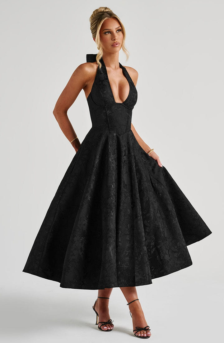 Catalina – Elegant romantisk midikjole