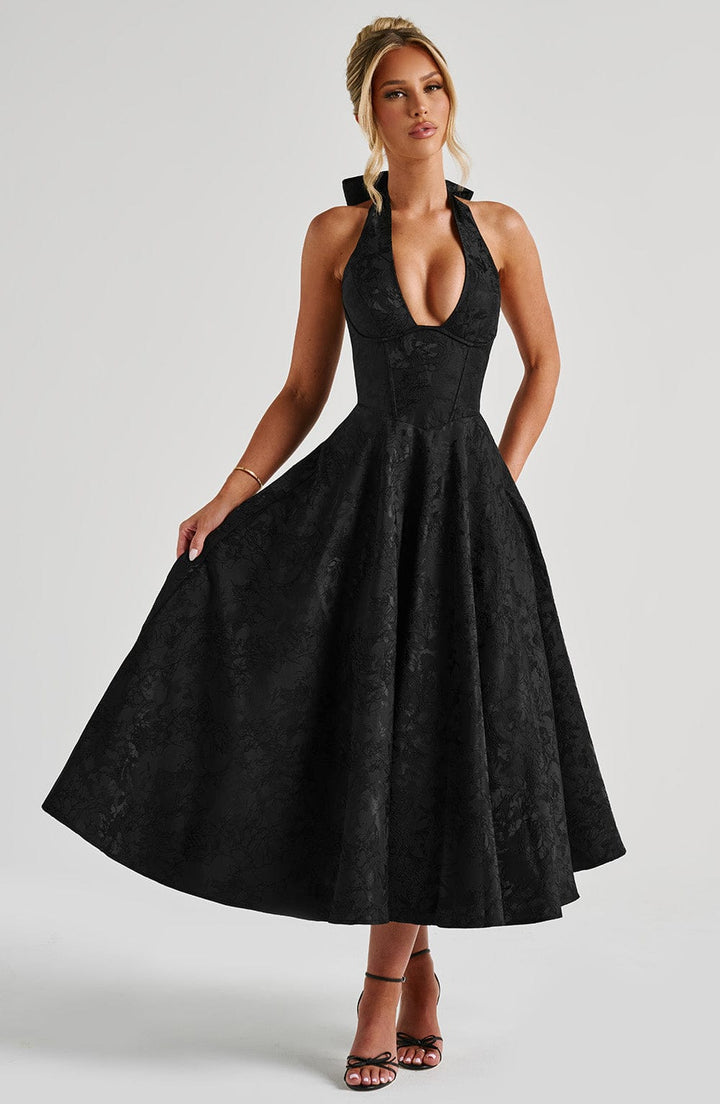 Catalina – Elegant romantisk midikjole