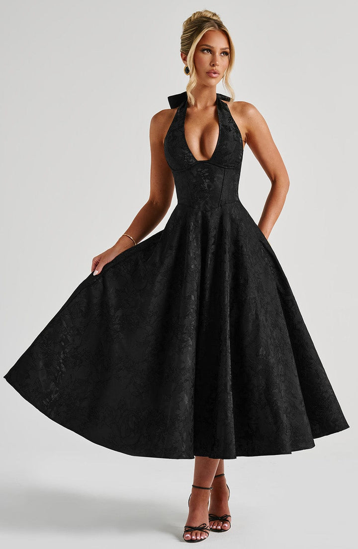 Catalina – Elegant romantisk midikjole