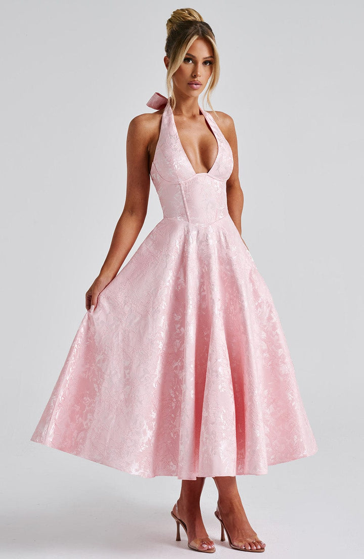Catalina – Elegant romantisk midikjole