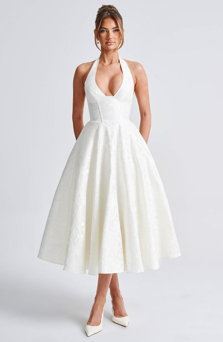 Catalina – Elegant romantisk midikjole