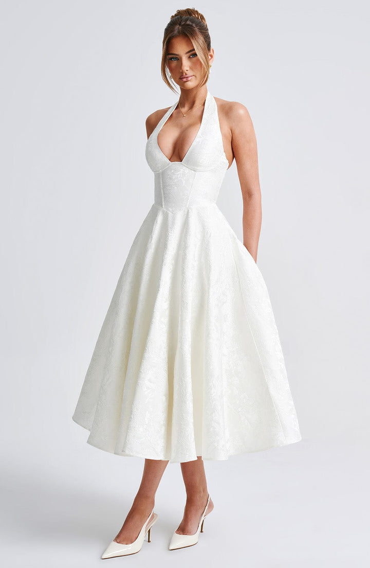 Catalina – Elegant romantisk midikjole