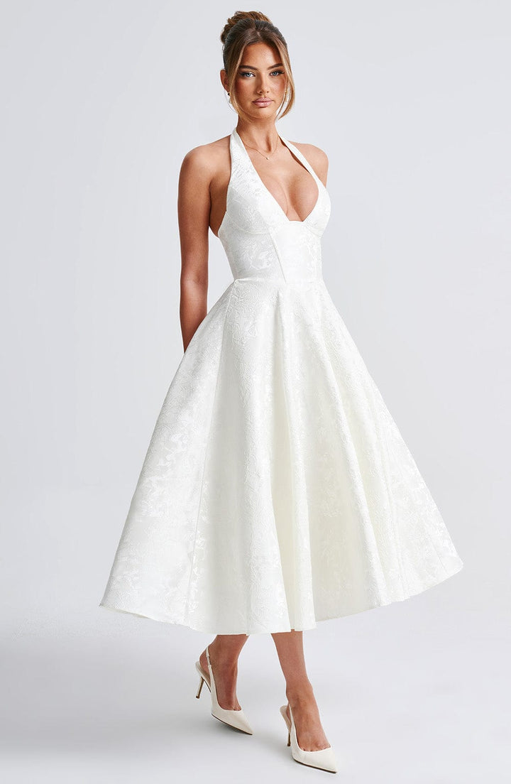 Catalina – Elegant romantisk midikjole