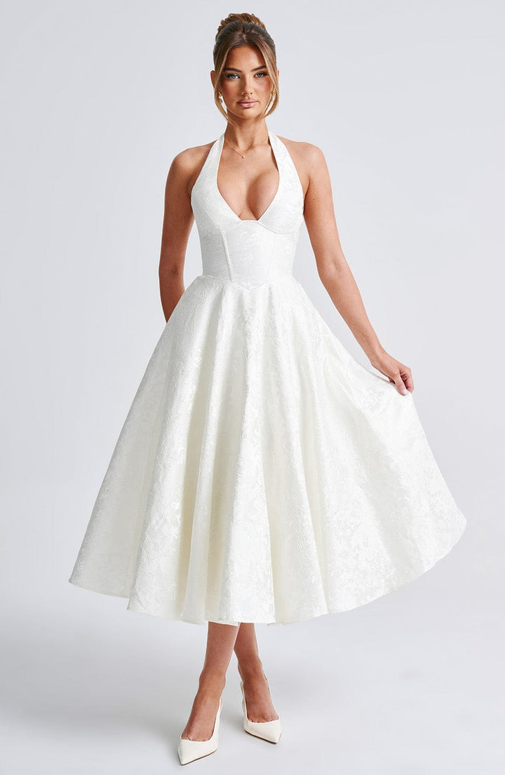 Catalina – Elegant romantisk midikjole