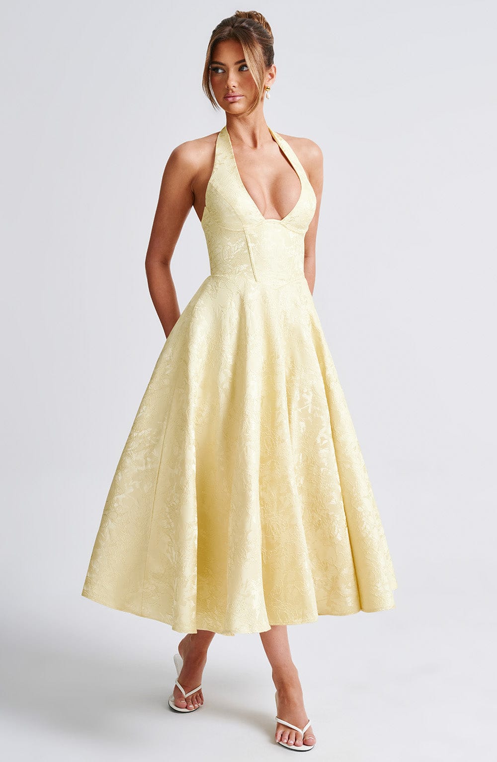 Catalina – Elegant romantisk midikjole